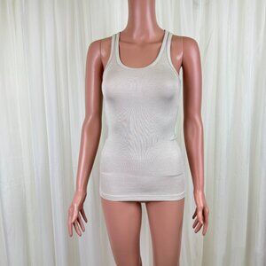Zenana Scoop Neck Ribbed Racerback Stretch Yoga Gym Basic Camisole Tank Top